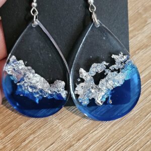 Boucle d'oreilles bleu